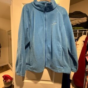 Columbia Light Blue Fleece Outerwear